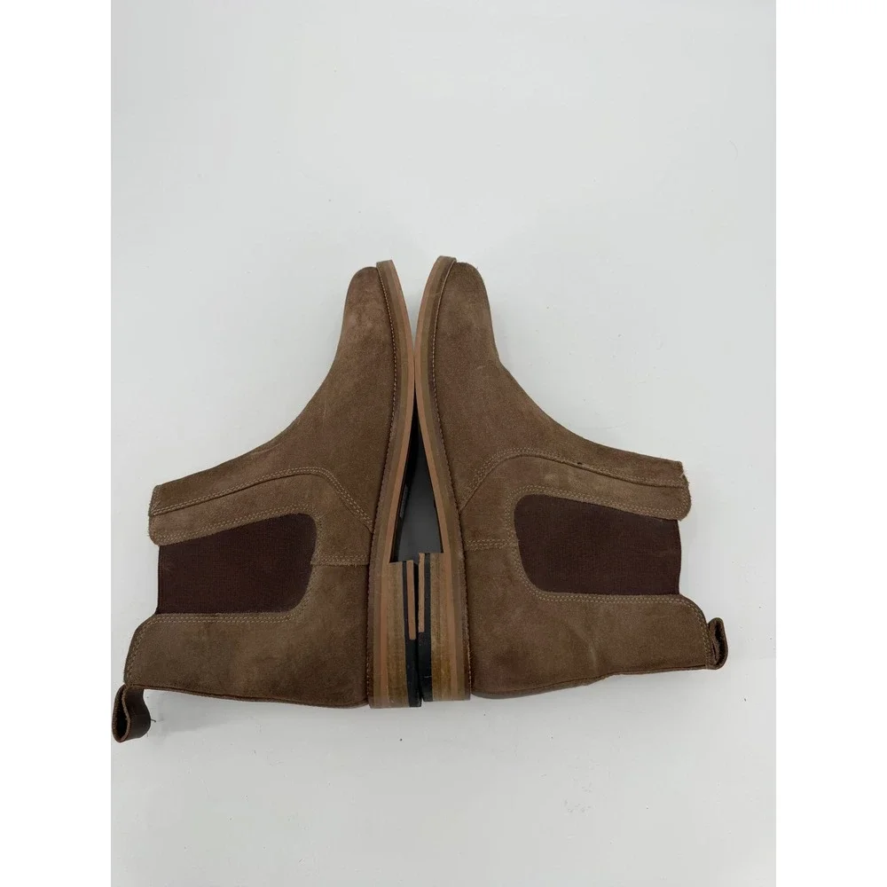 Crevo Denham Mens Brown Suede Chelsea Boots CV1342-216 Size 12